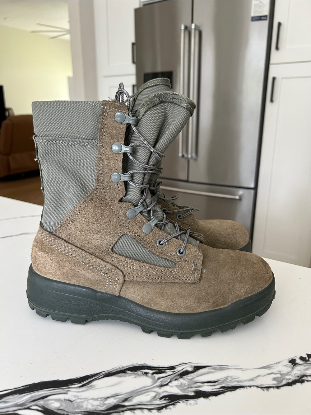 Worn once - BELLEVILLE Waterproof Gore-Tex Combat Boots with Vibram Sole